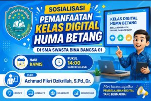 Guru-Guru SMAS Bina Bangsa 01 Antusias Ikuti Sosialisasi Pemanfaatan Kelas Digital Huma Betang